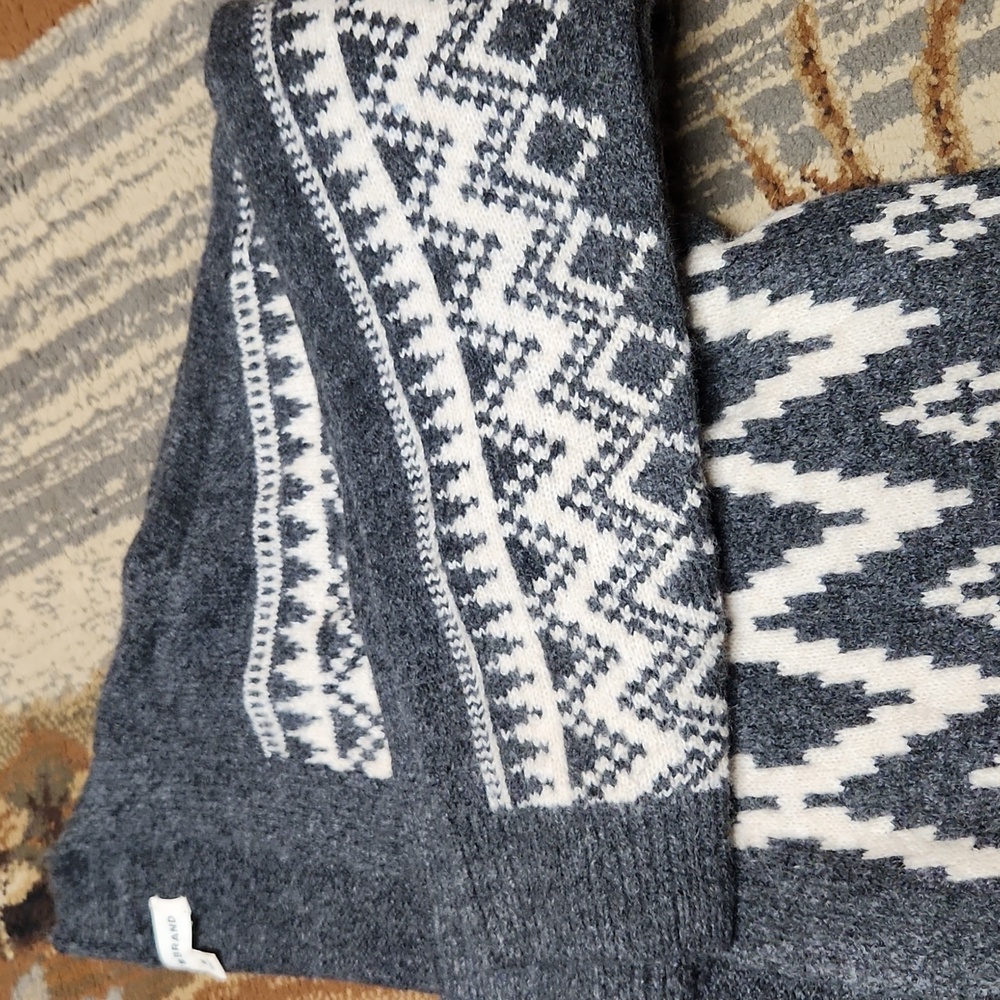Lucky Brand Charcoal and Ivory Cardigan - Picture 9 of 9